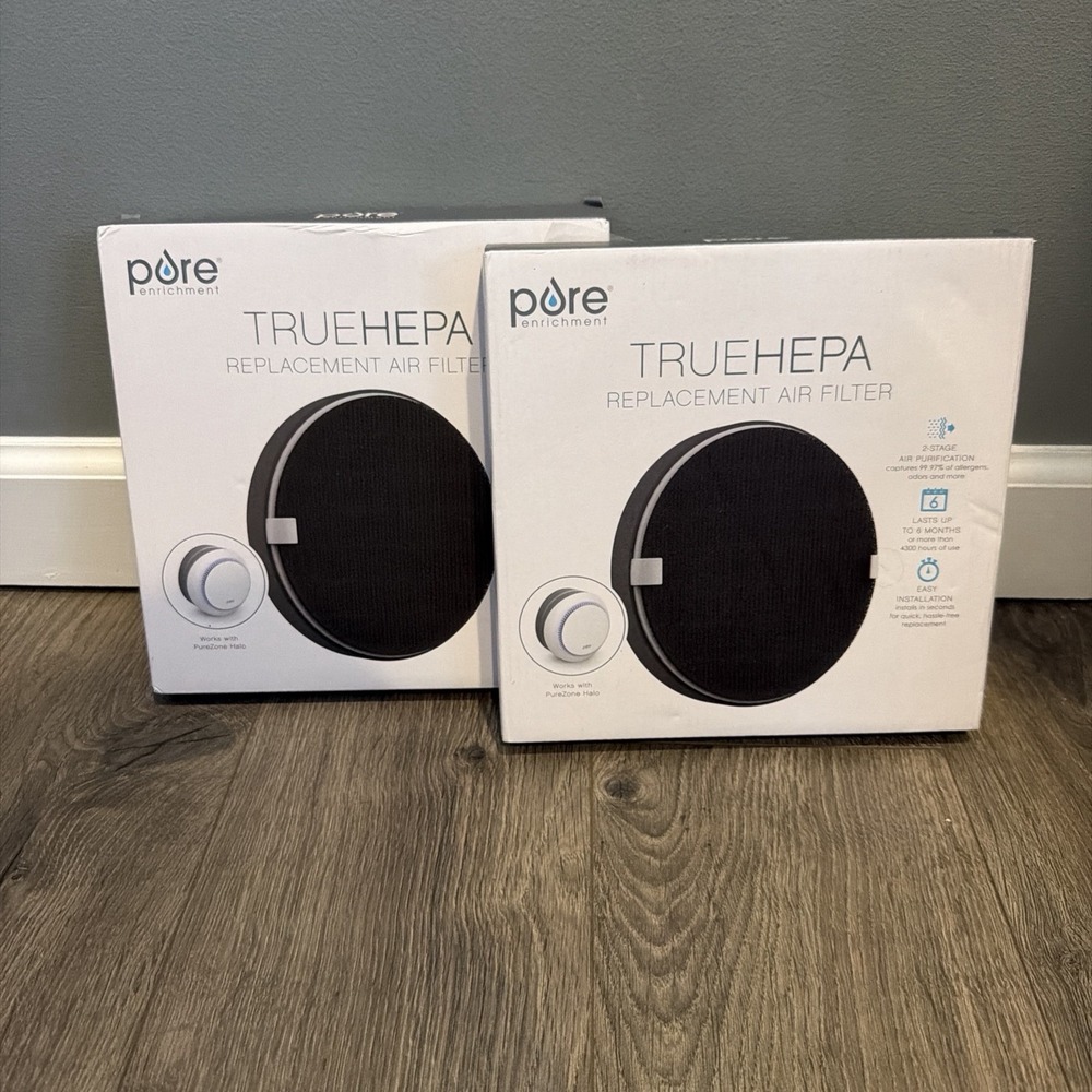 2 Pure Enrichment True HEPA Replacement Air Filter PureZone Halo Lot PEADFIL